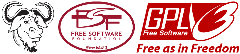 Logos GNU FSF GPL