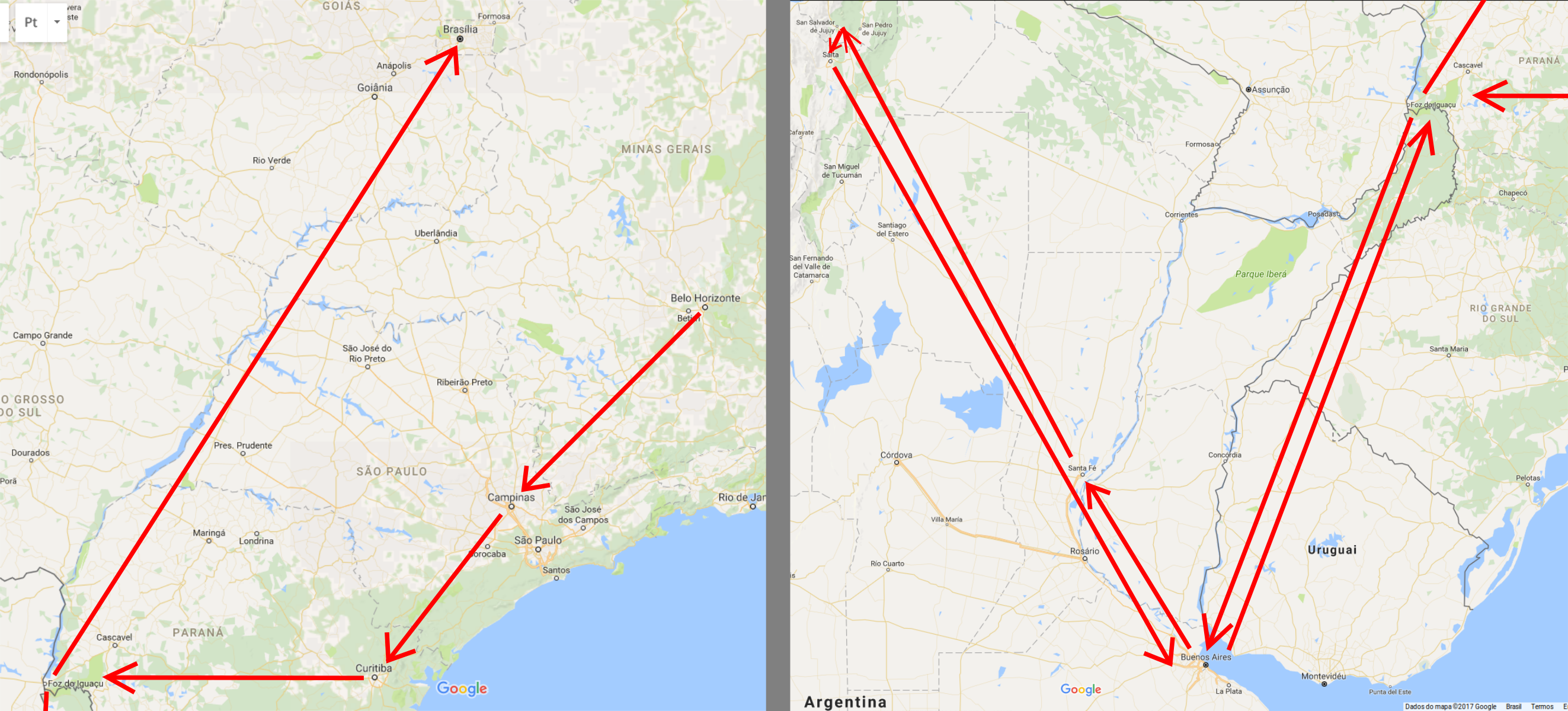 Mapa Stallman tour